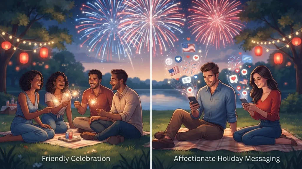 Is a 4th of July Emoji Romantic?