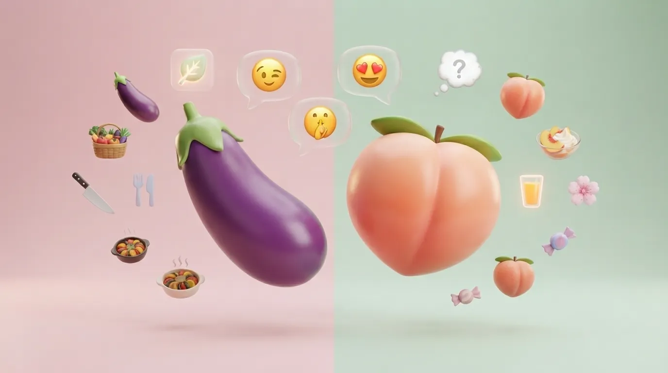 What Do the Eggplant 🍆 and Peach 🍑 Emojis Mean?