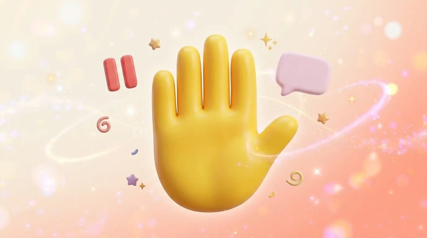Does the 🖐️ Emoji Mean Stop?