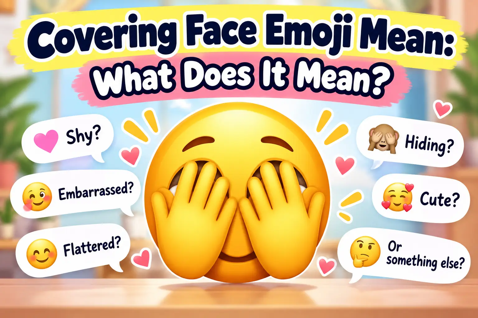 Covering Face Emoji Meaning