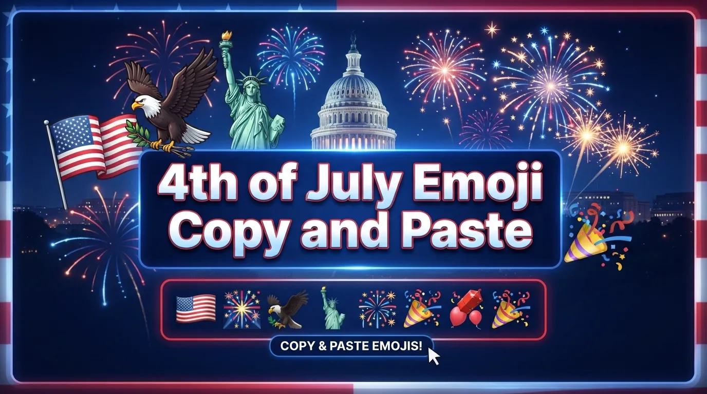 4th of July Emoji Copy and Paste