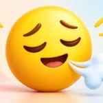 sigh of relief emoji