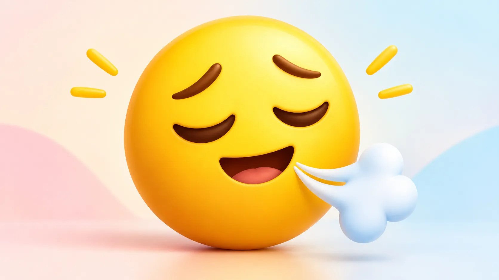 sigh of relief emoji